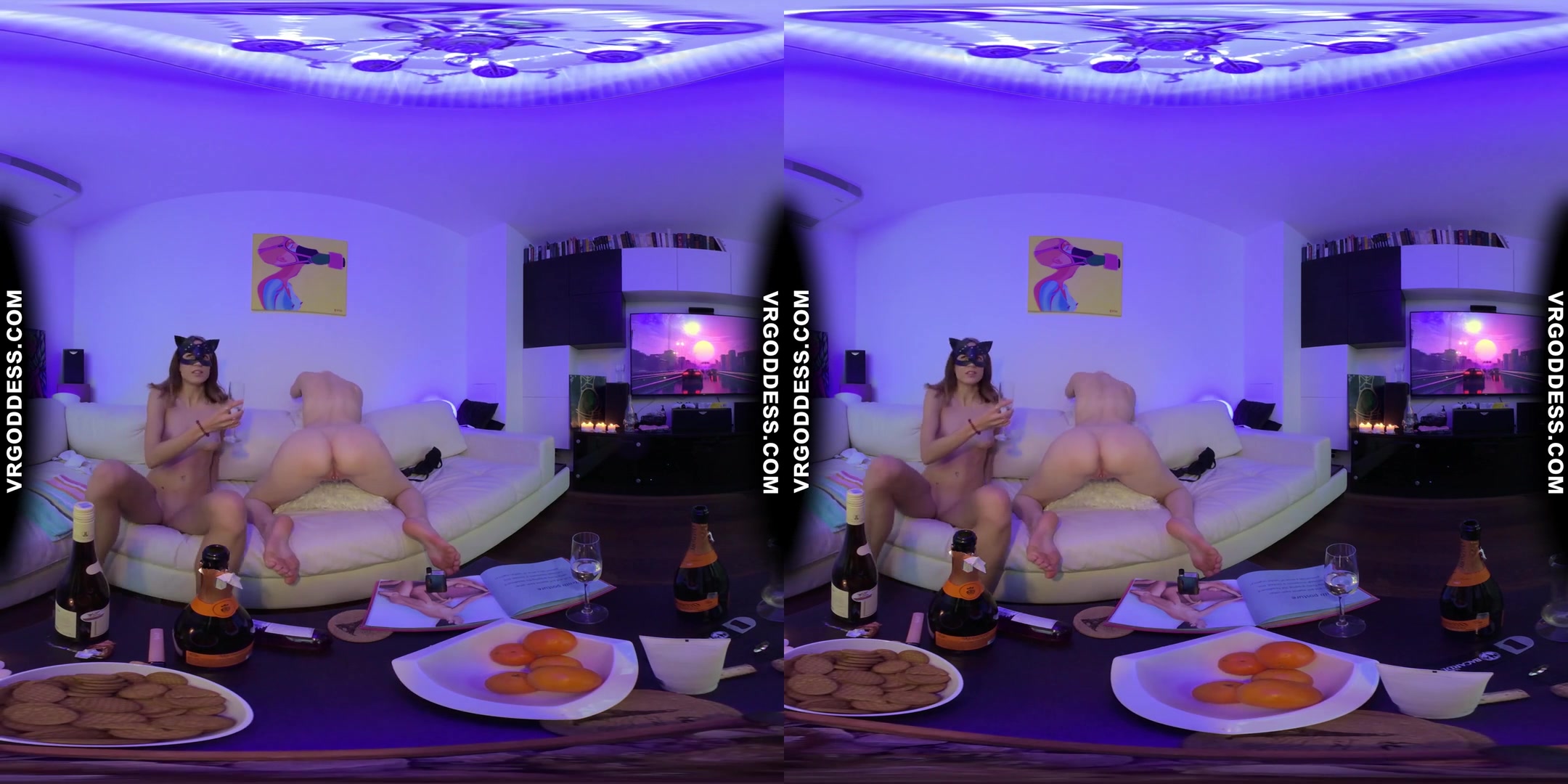 Vaping Hot Teens Margarita With Miss Pussycat Big Black Dildo Champagne Pussy Licking