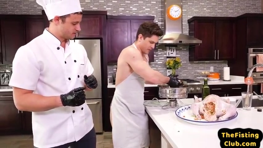 Fisting Gay Chef Fists Helpers Gaping Asshole In Kitchen With Czech Hunter