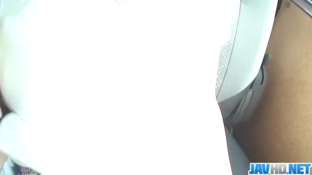 Ran Minami gets to suck cock while in a car