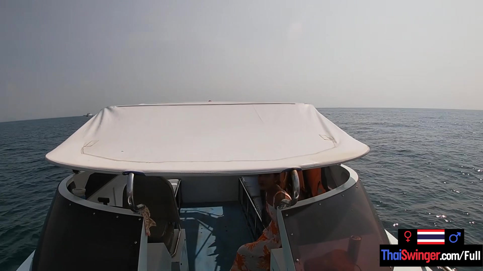 Rented a boat for a day and had sex on it with his Asian teen 18+ girlfriend