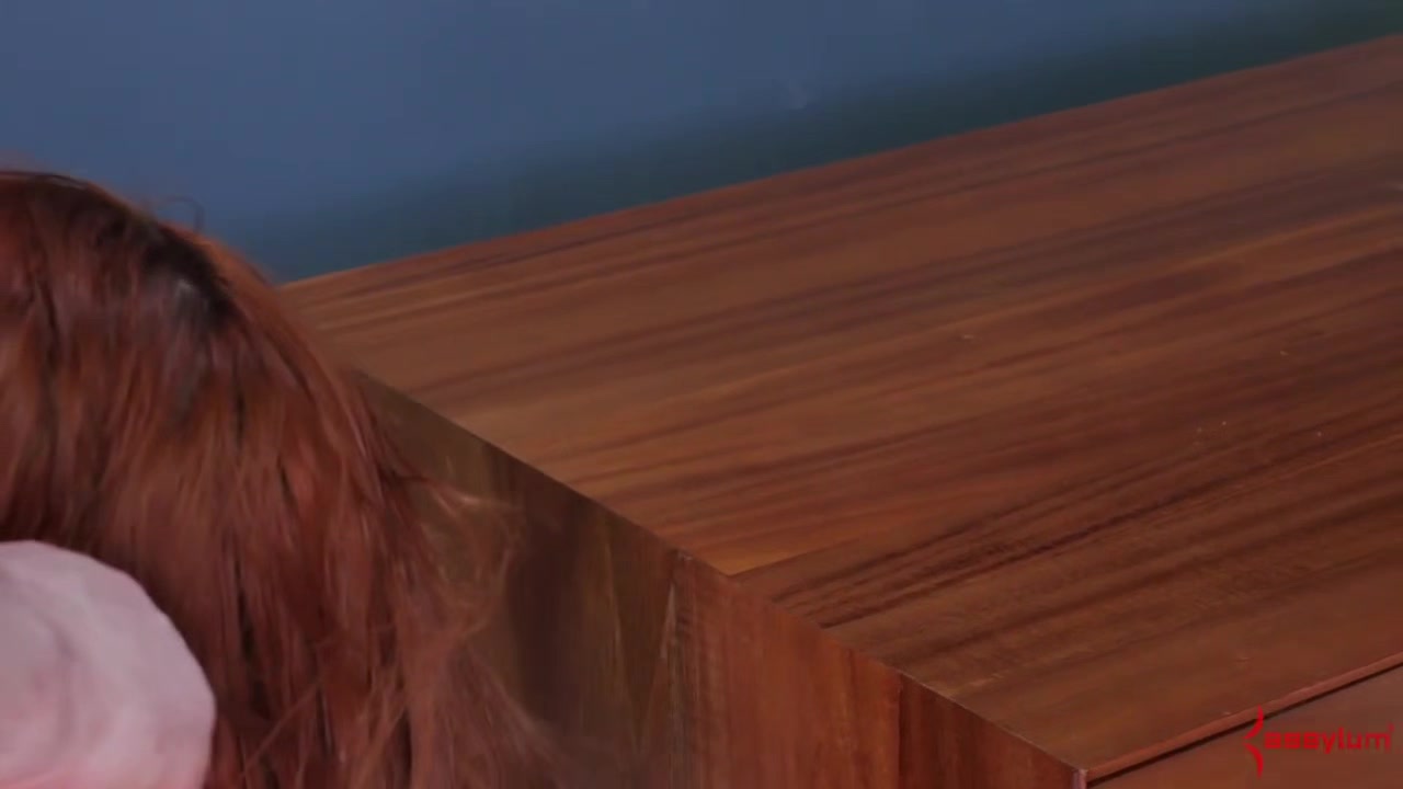 Kinky slut gags on dick deepthroating