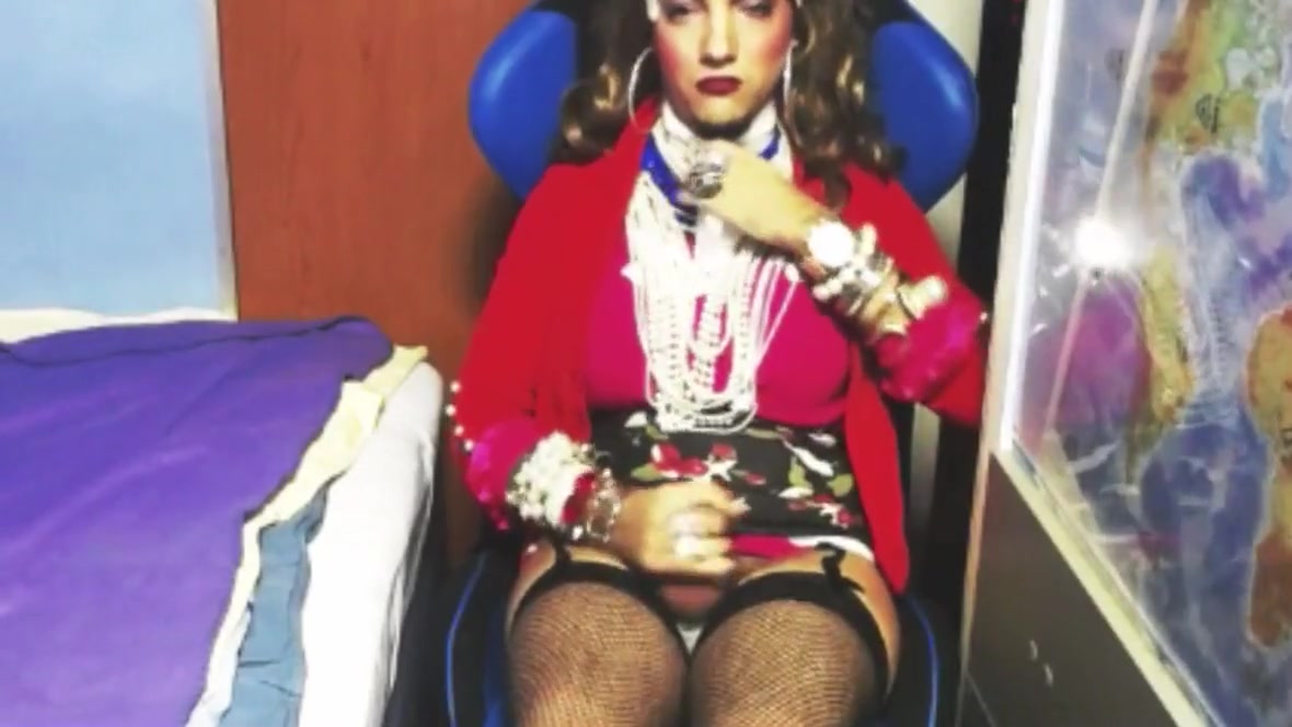 Crossdresser Jerking And Showing New Look Around