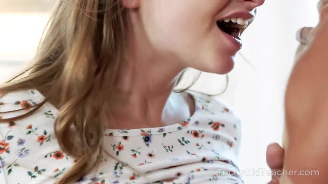 Playful teen 18+ teases experienced teacher with her juicy body