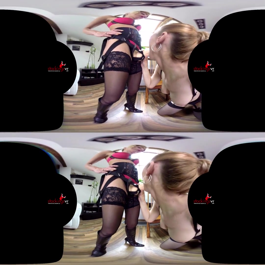 Mandy Paradise & Victoria Puppy in Slut Starring Mandy Paradise and Victoria - StockingsVR