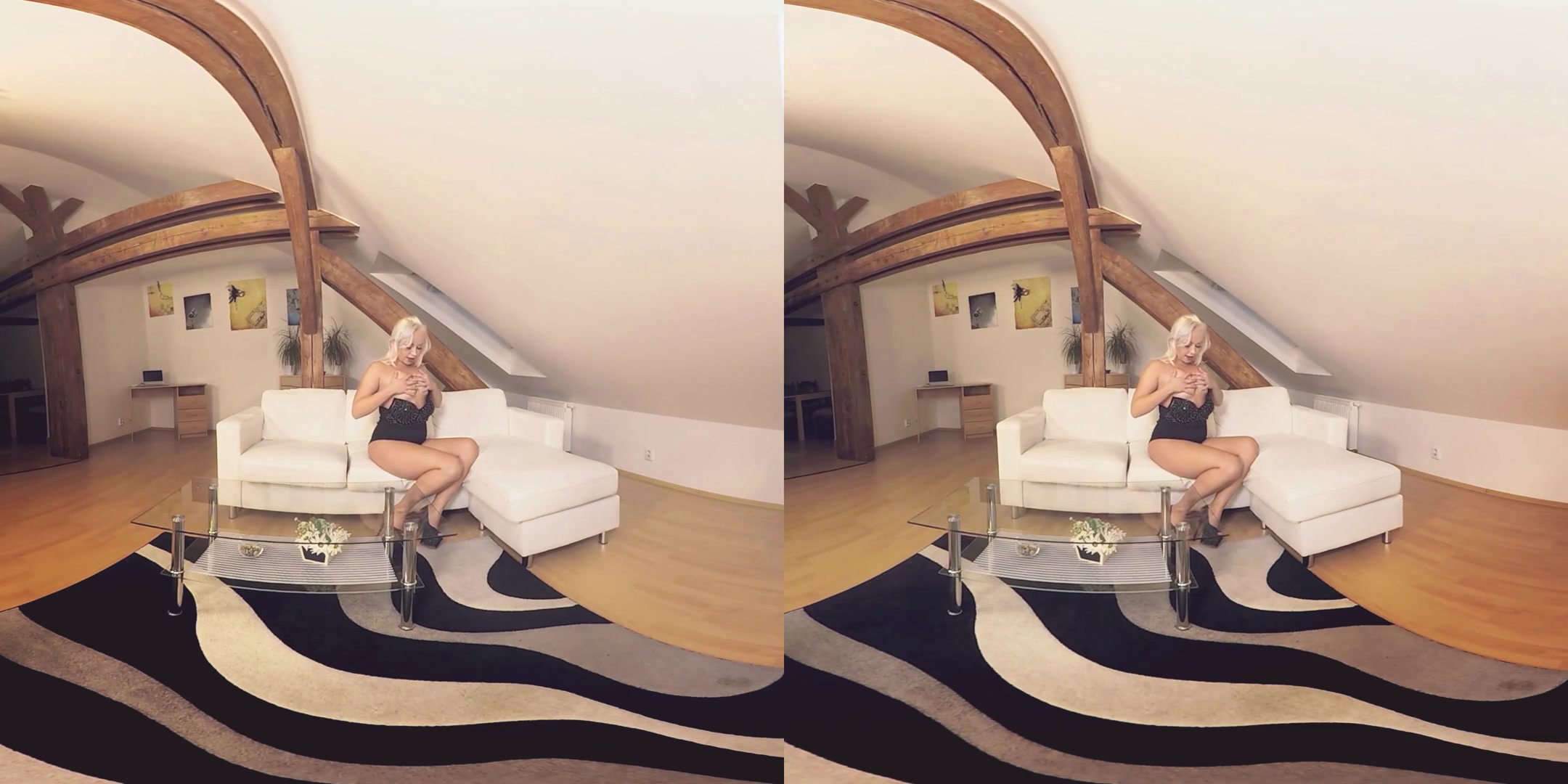 Naomi Nevena in Blonde Bombshell Gets Naked After a Party - BravoModelsMedia