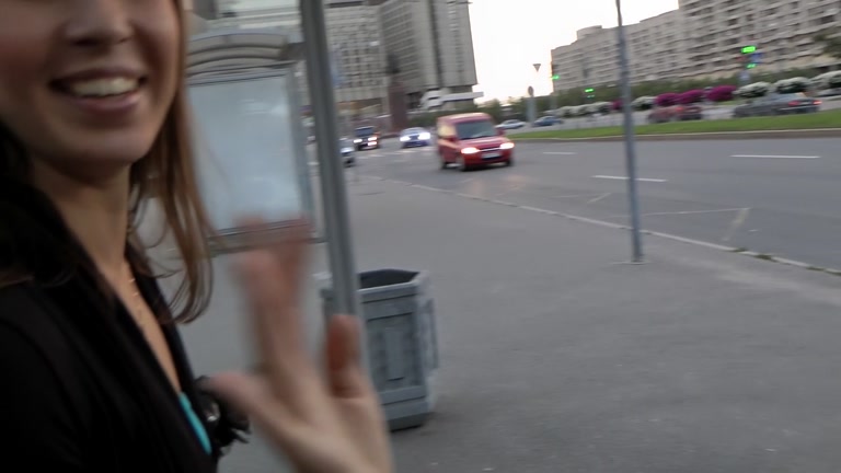 Real public fuck movie with sexy coed babe