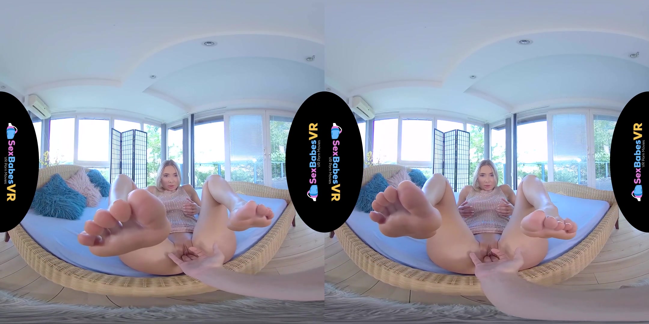 I Know You Want My Feet! - Blonde Babe High Quality VR Porn