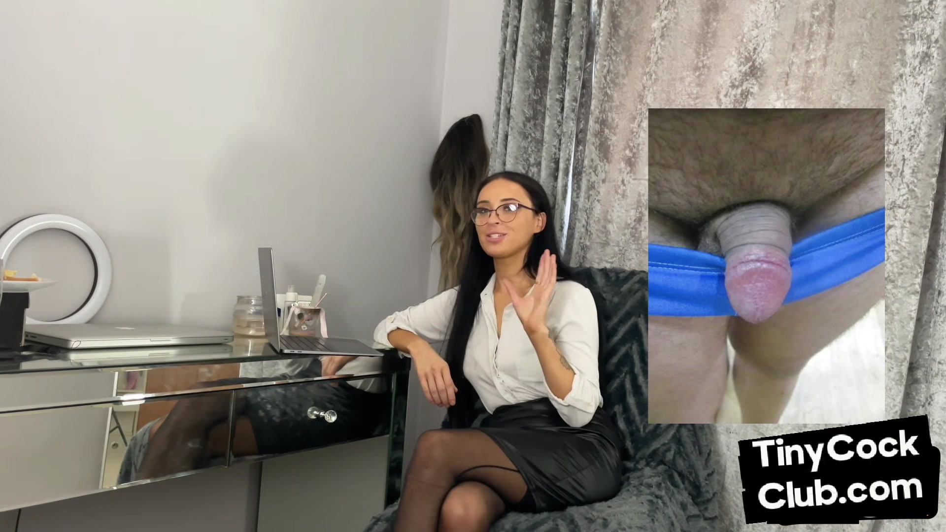 SPH college voyeurs teasing wanker who wanks cock for them