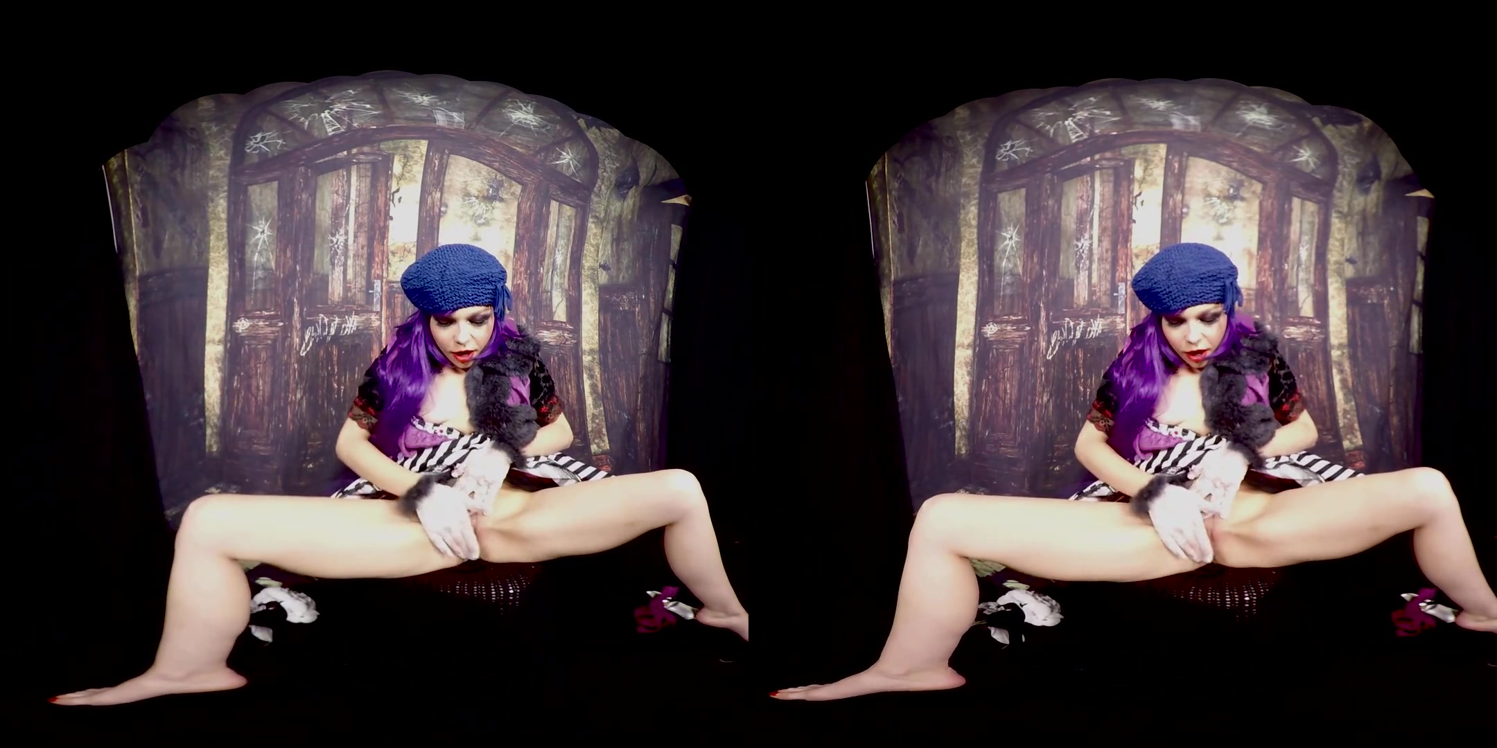 386 - Rebeka Black; Alt-Girl Pinup Solo with a Toy