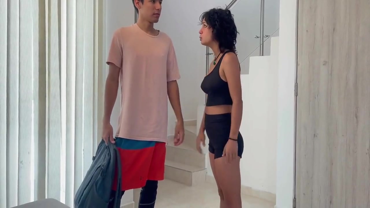 Cute Latina Pays Off Debt To Her Older Stepbrother With A Delicious Fuck And Cum On His Delicious Ass