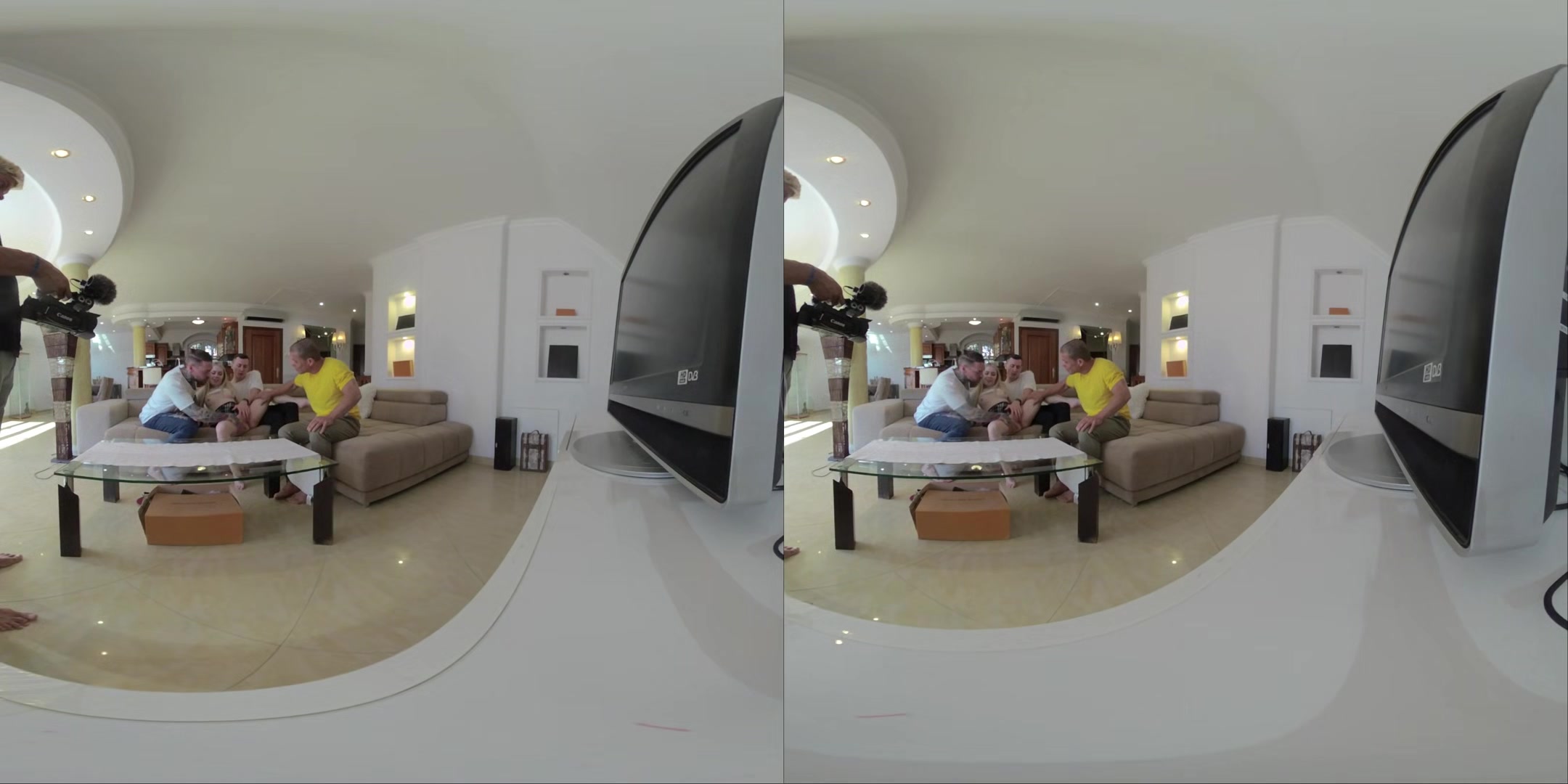 Vr Video Part Two - Tiny Spinner Trades Sports Gang For A Hardcore Gangbang