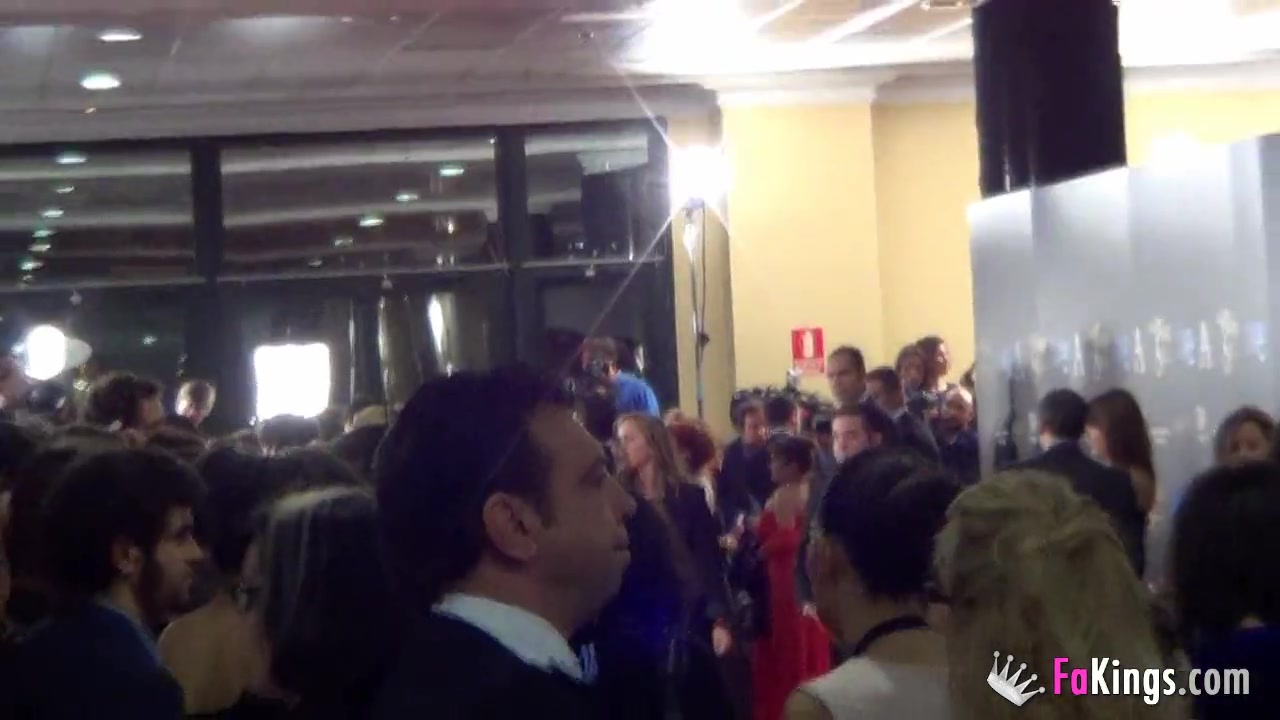 Getting into Goya awards to fuck in bathroom!