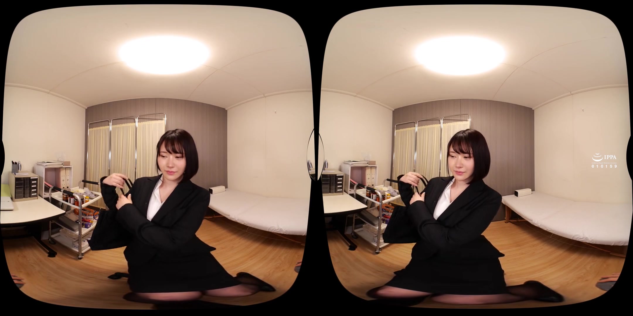Health Examination Transformation at the Doctor's Office: Office Lady Edition; Big Tits JAV Idol Hardcore POV