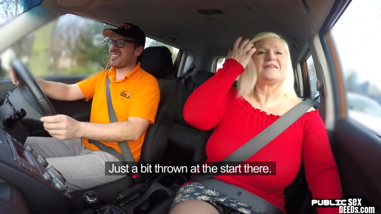 Chubby mature brit publicly rides and sucks