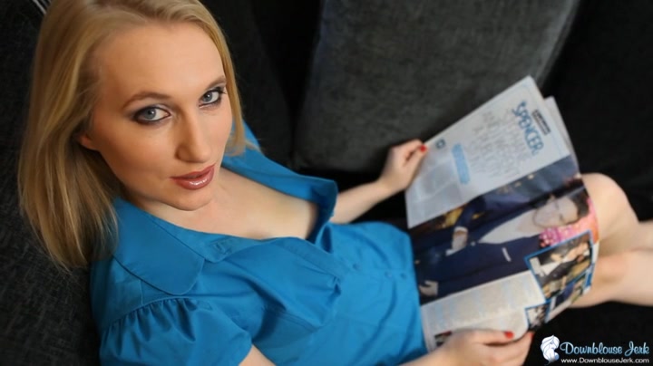 Toni Lou in Unbuttoned Nipples - DownblouseJerk