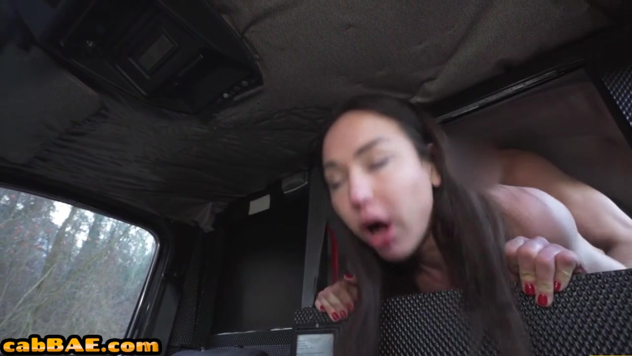 Sexy car slut enjoys sucking huge dick after licking ass