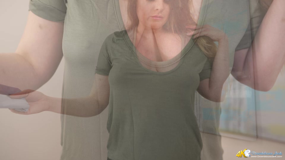 Jiggling Distraction - DownblouseJerk
