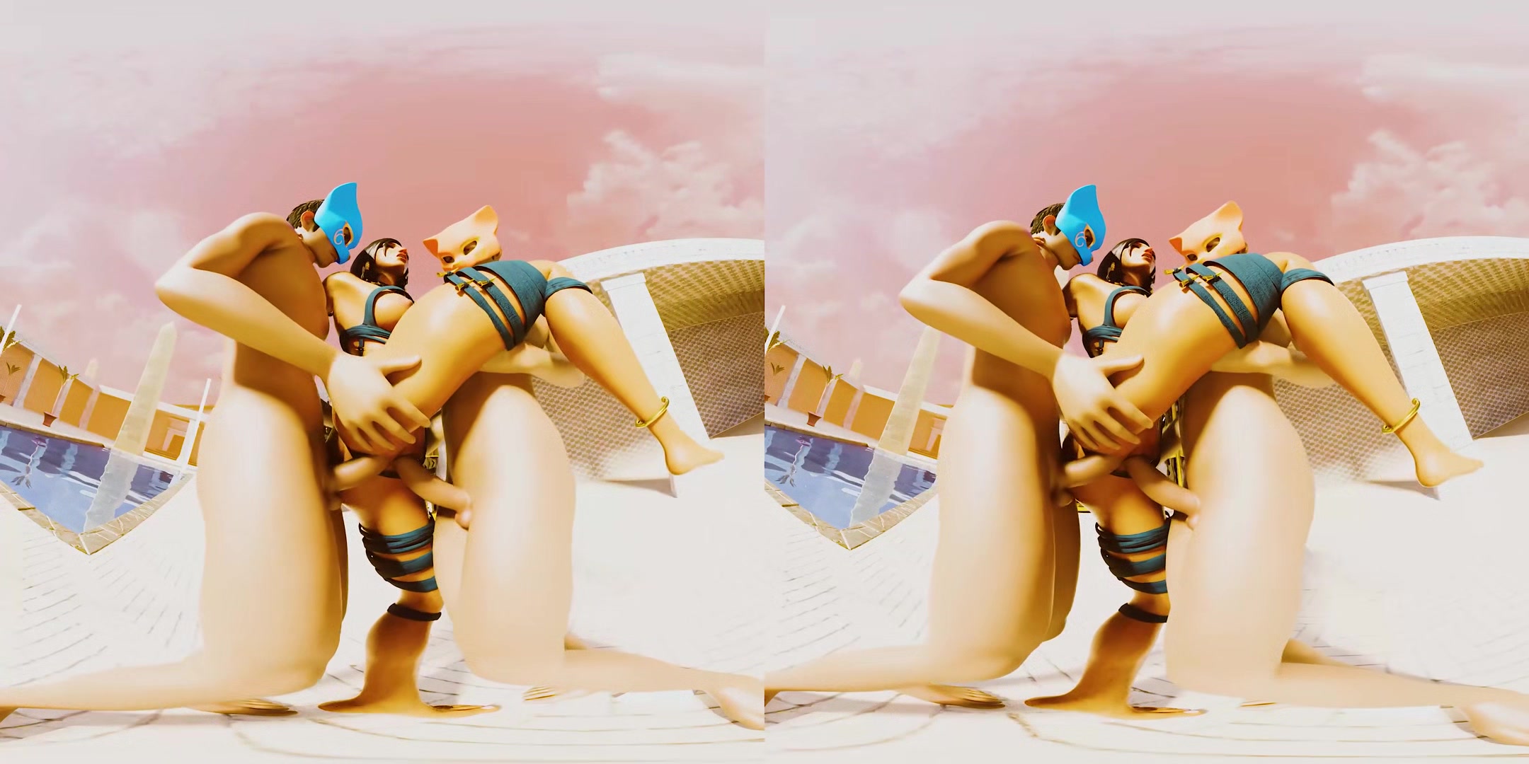 Eygptian Double Penetration - Vranimeted