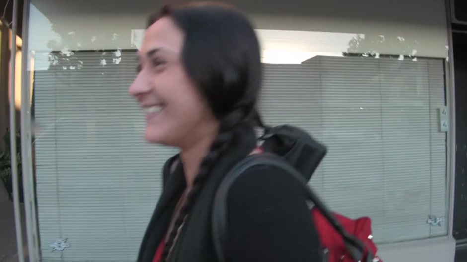 Sexy brunette gf merciless doggy fuck before the camera