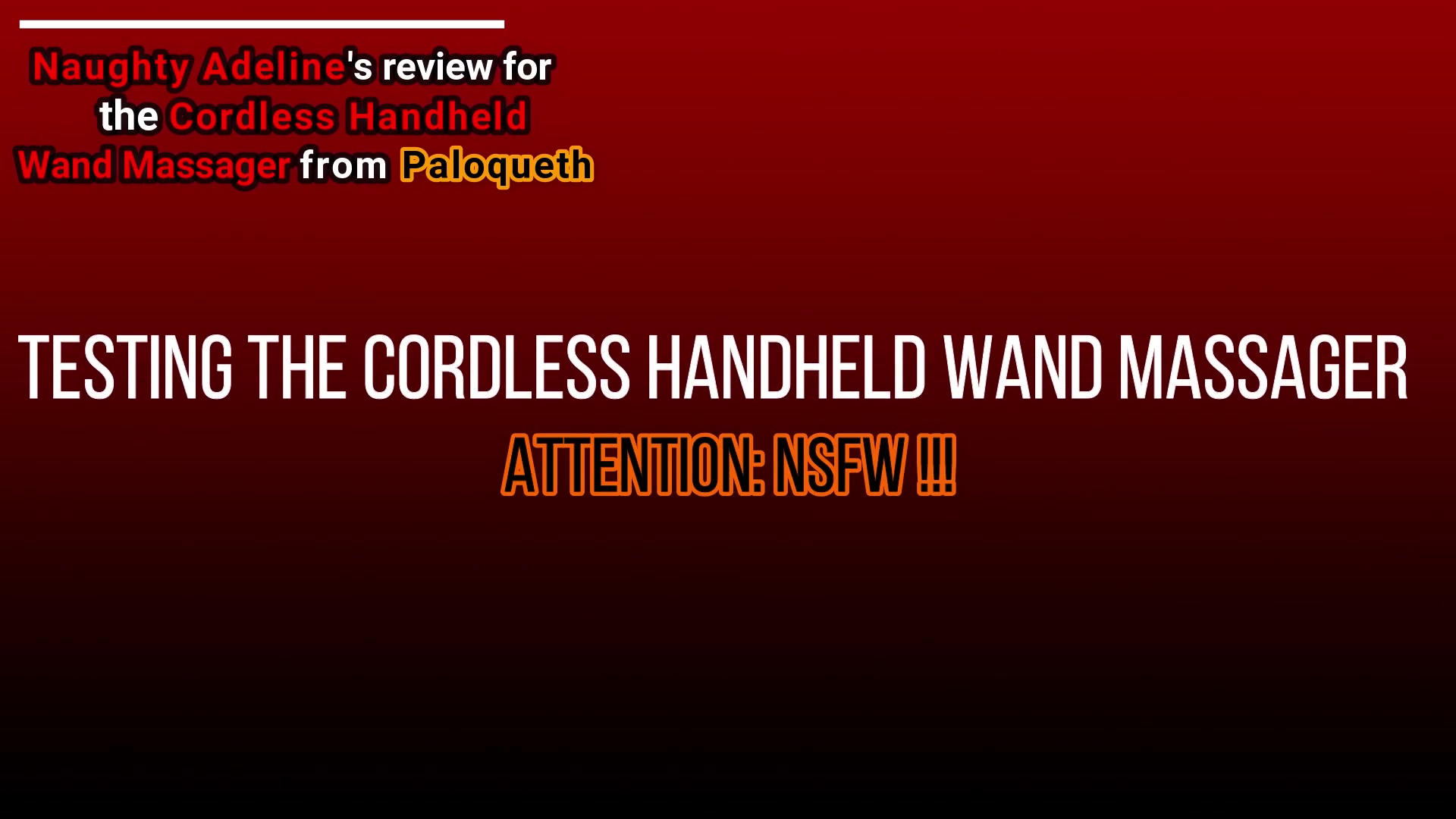 Review Cordless Handheld Wand Massager From Paloqueth Nsfw - Sex Movies Featuring Naughty Adeline