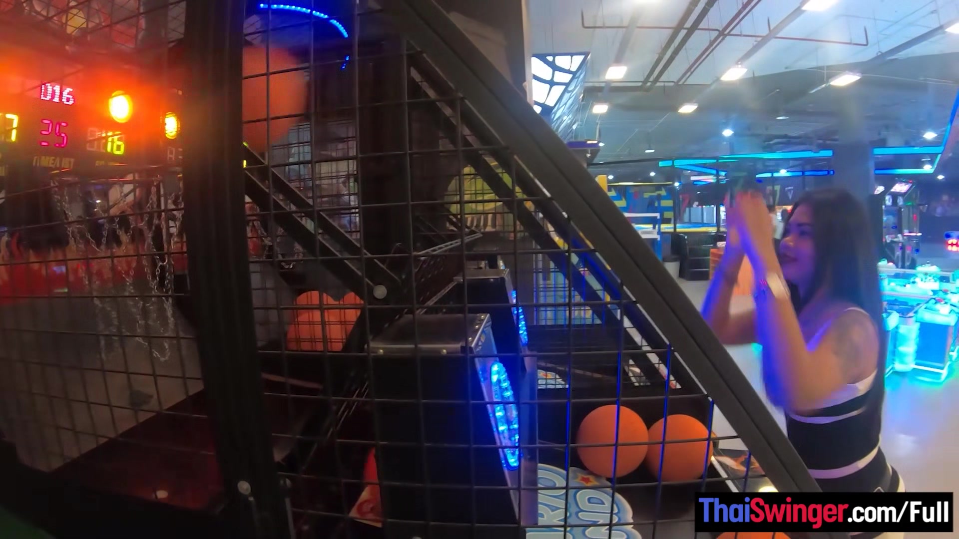 Thai amateur teen 18+ girlfriend plays with a vibrator toy after a day of fun