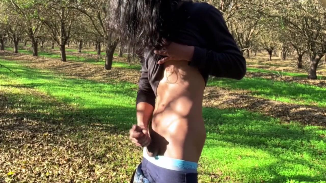 Cute Twink Masturbates Secretly In The Forest