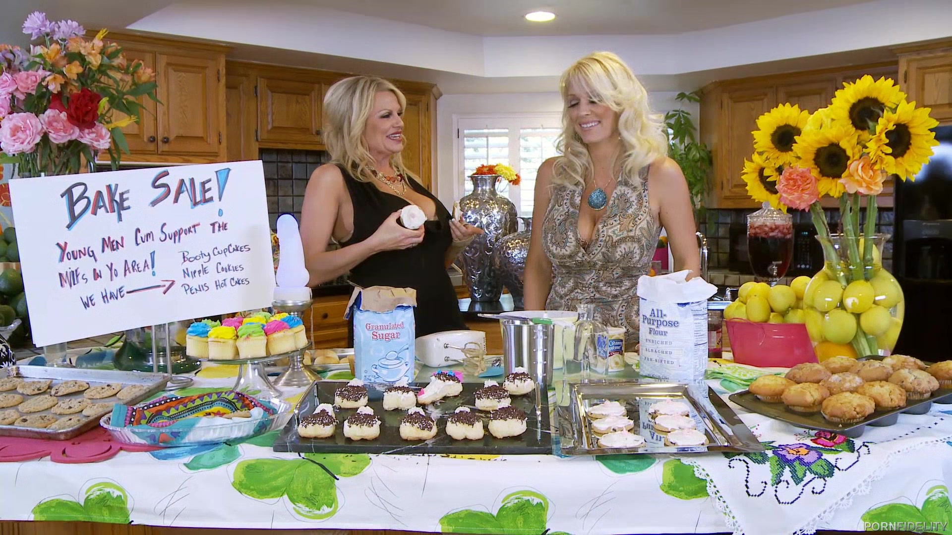 Milf & Cookies - Starring: Charlee Chase, Kelly Madison