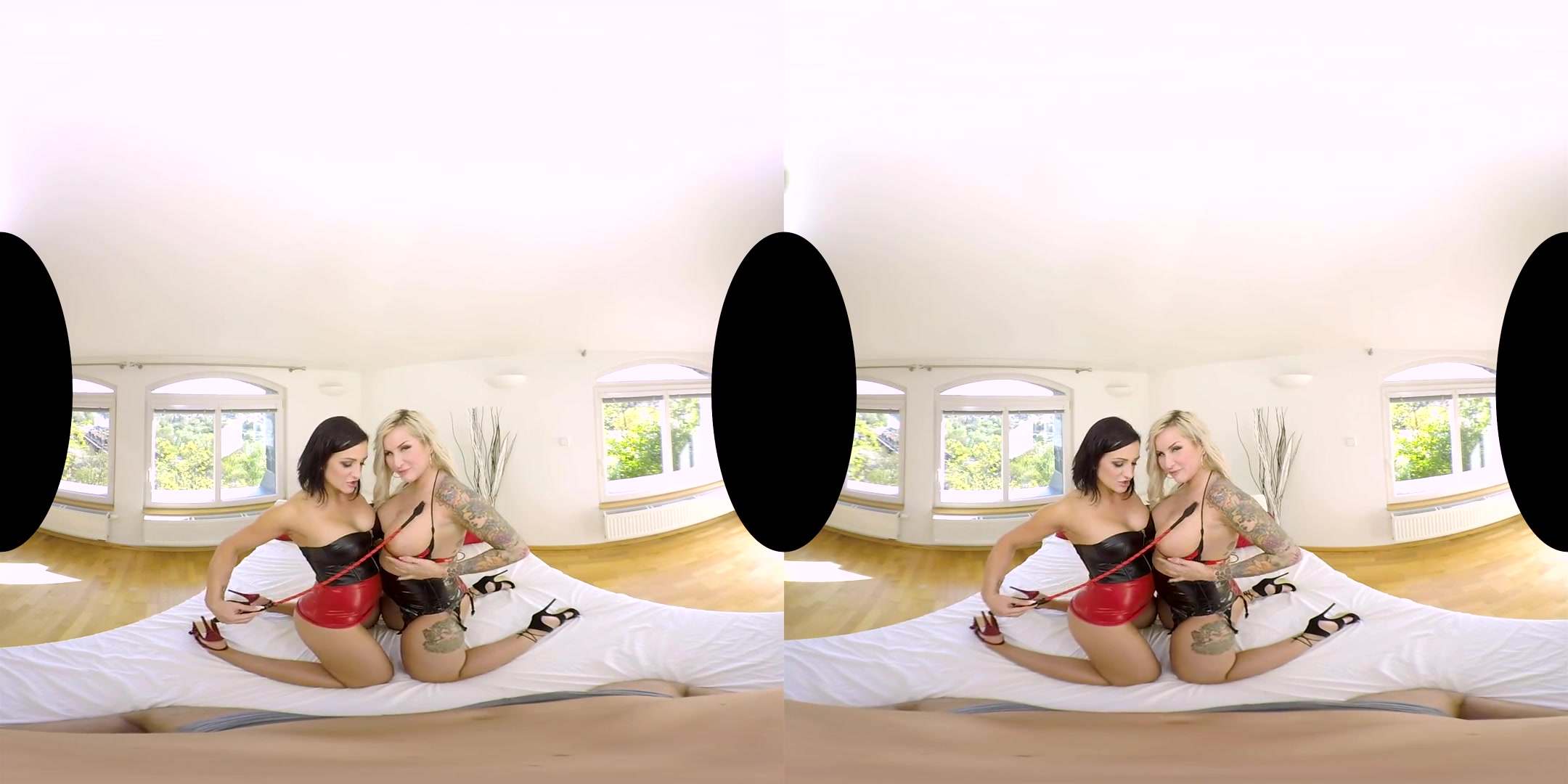 Jarushka Ross & Black Sophie in Latex Babes - POV - RealityLovers