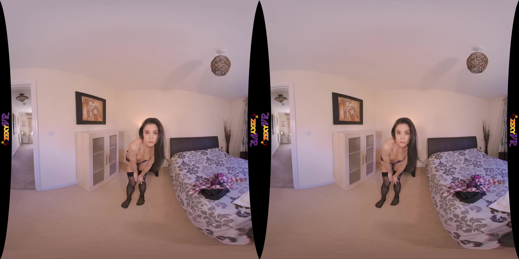 Strip Bargain - Cute and Petite Brunette Solo Striptease