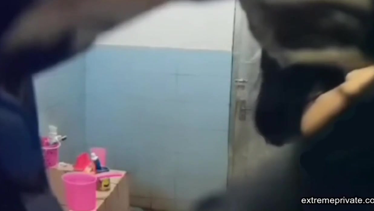 Asian Spied In Bathroom big Tits