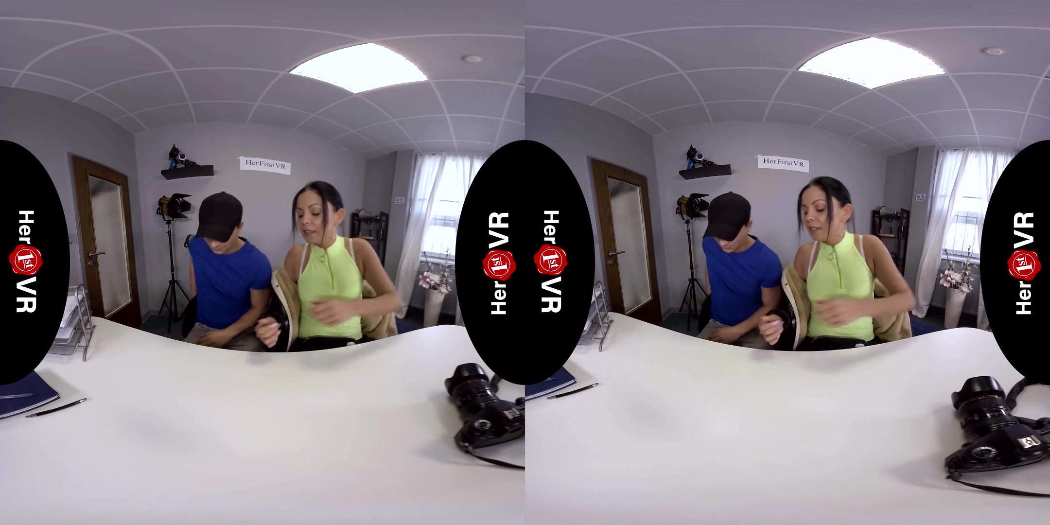 Julia Parker - VR Casting with her Boyfriend - Shaved Amateur Hardcore POV