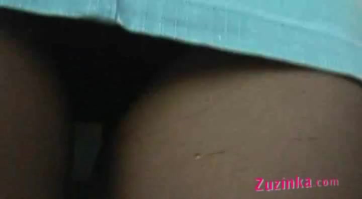 Amateur Zuzinka with dildo inside pussy in public