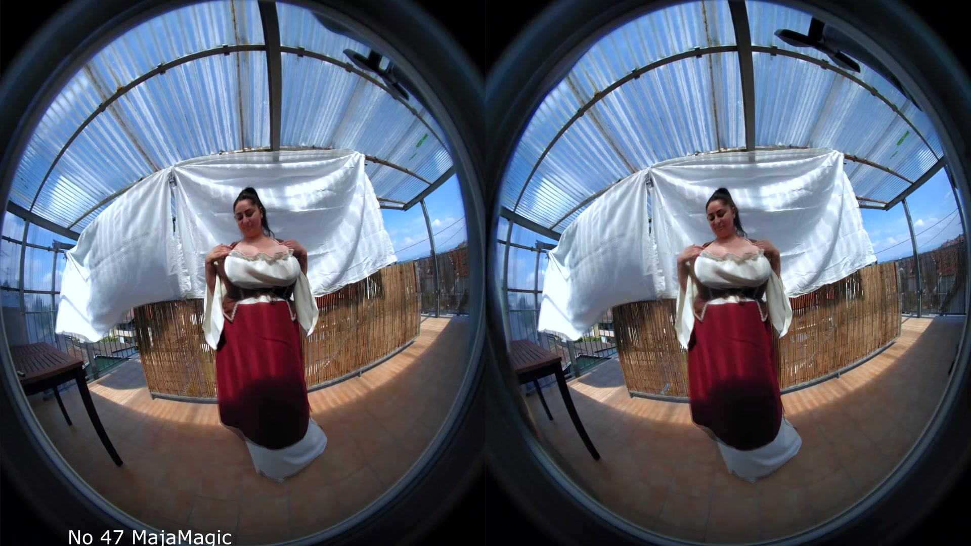 Maid Alice Shows Her Deep Cleavage - MajaMagic