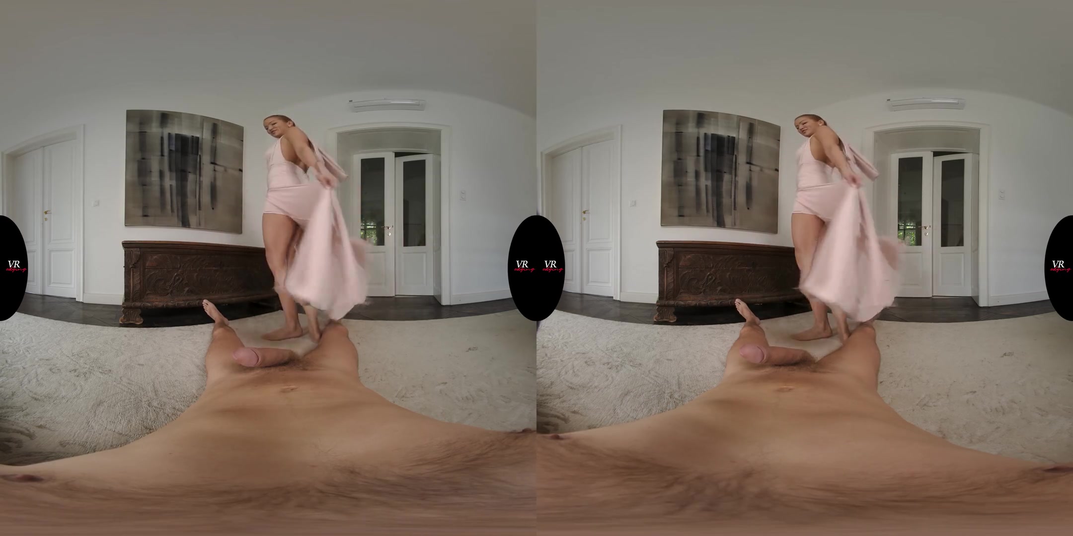 Cherry Kiss Gets Fucked Through Pantyhose - Gorgeous Pornstar in Sexy Lingerie Sucking Your Cock in VR