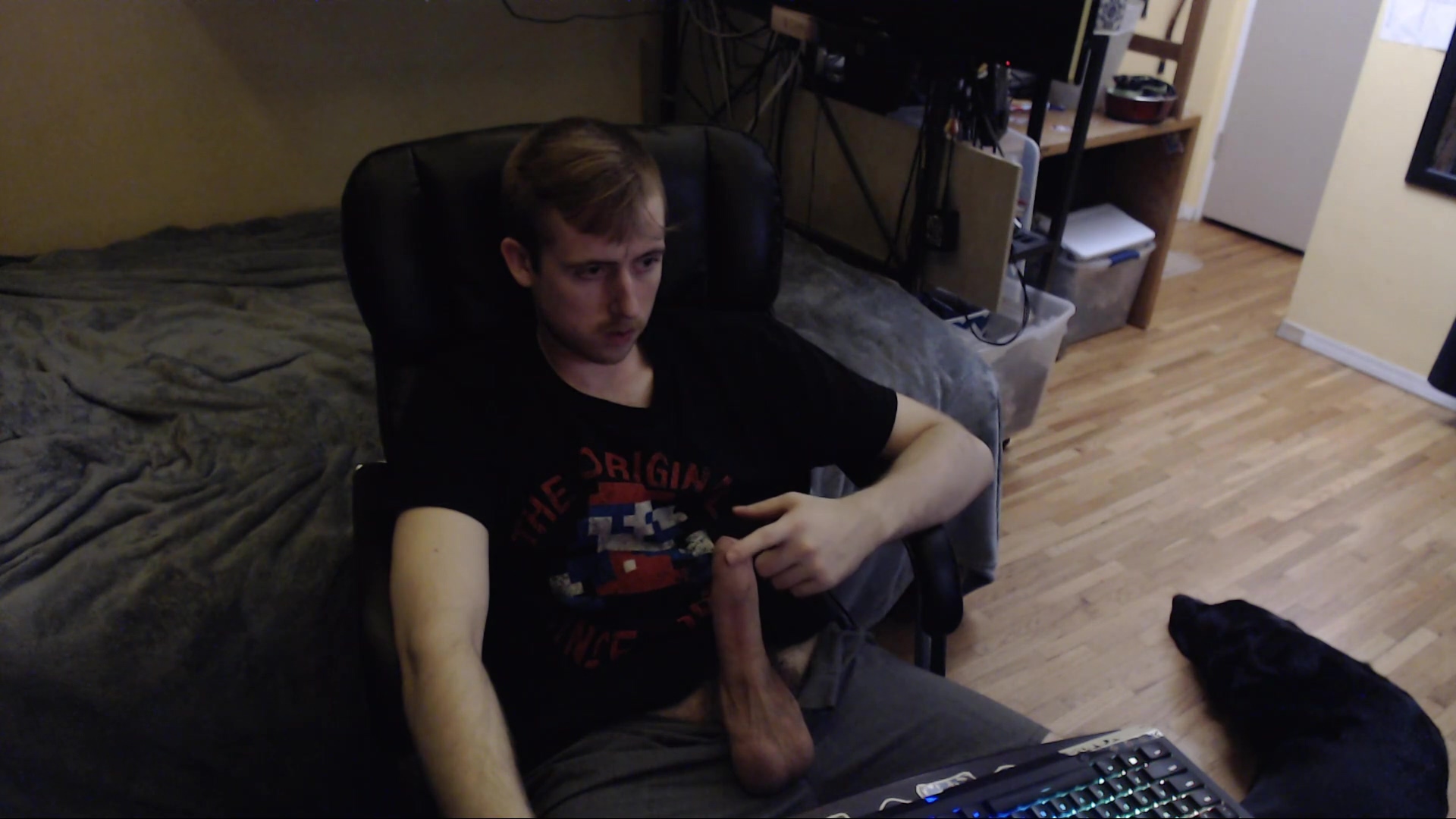 Edging My Dick And Rubbing Frenulum Area On Big Hard Uncut Cock Sexy Dude