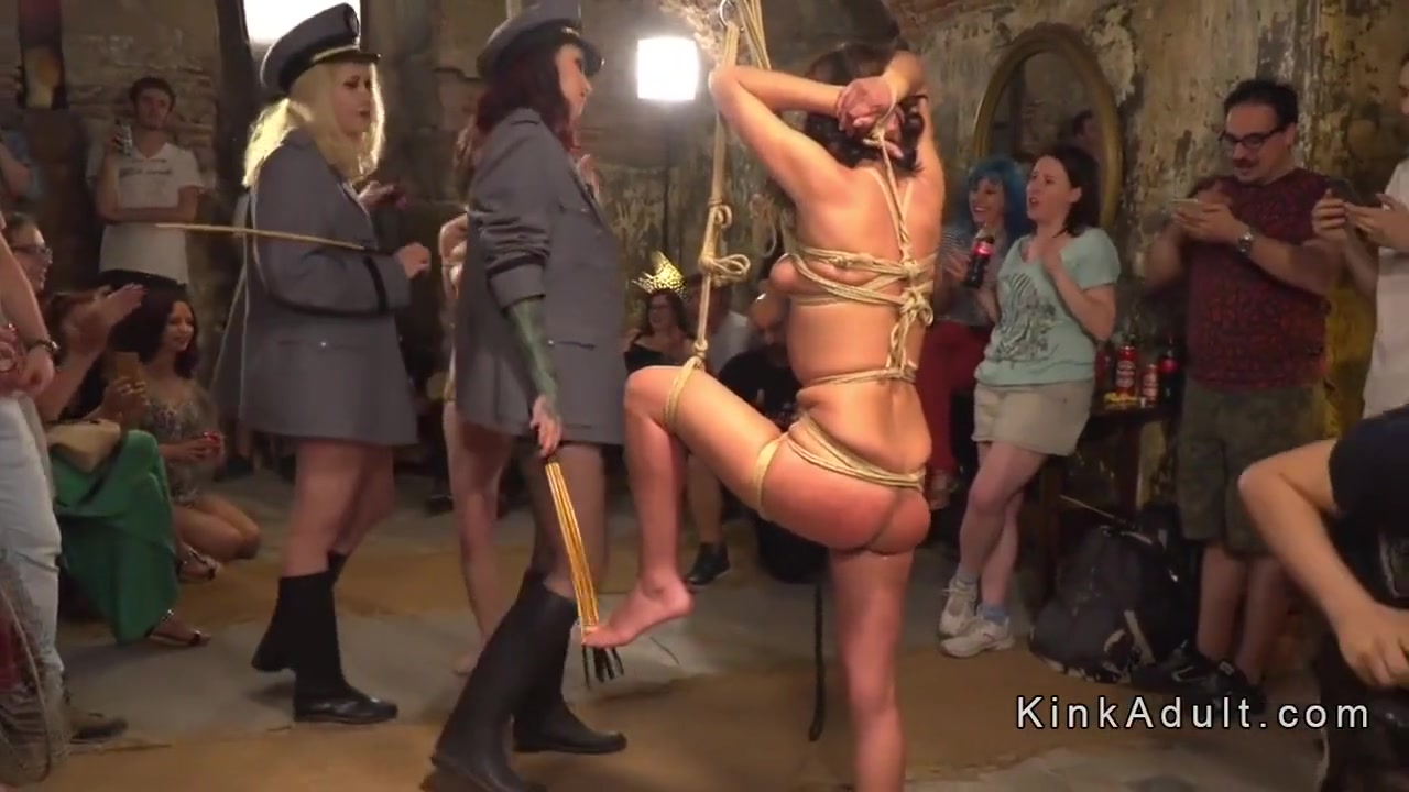 Public Orgy Fuck Of Two Slaves
