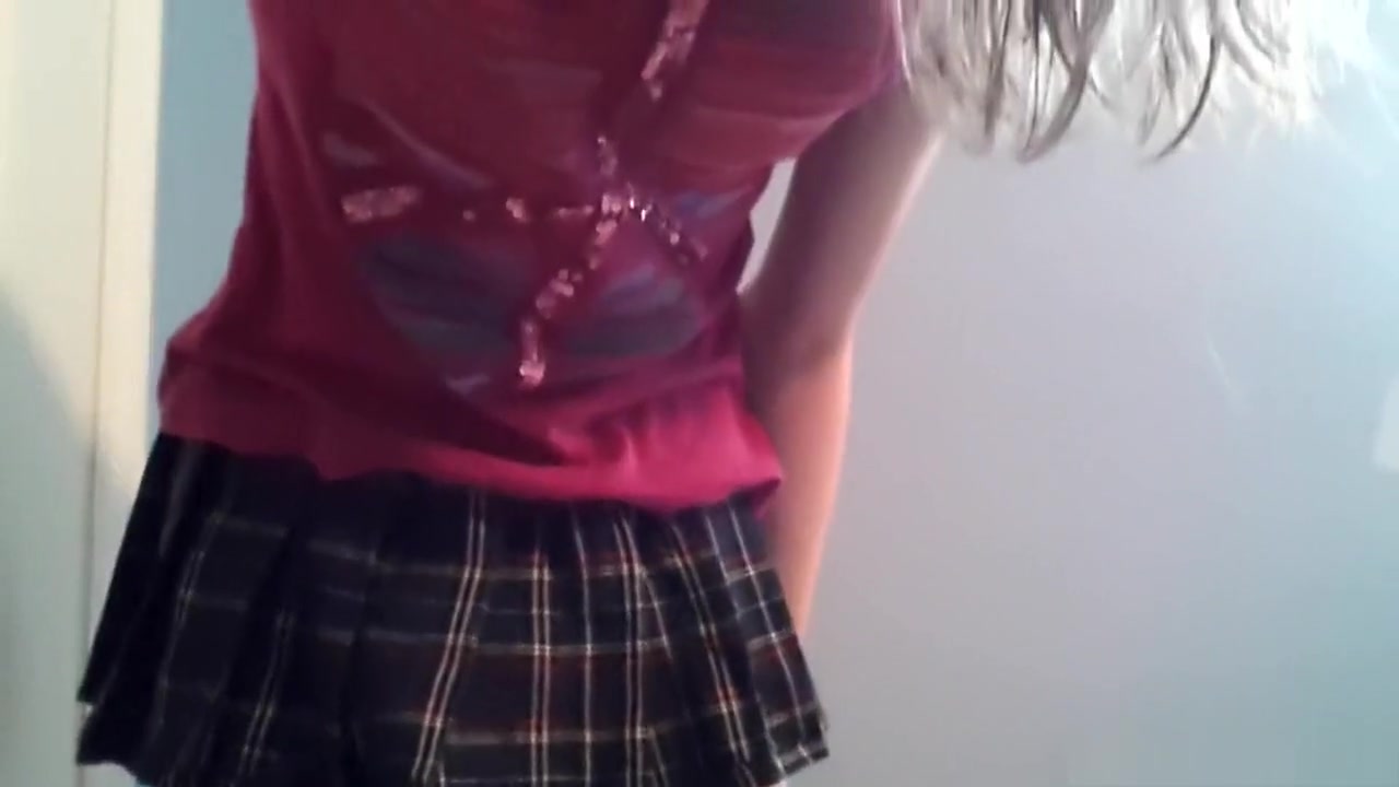 perfect Trap In charming skirt sextoy And cum