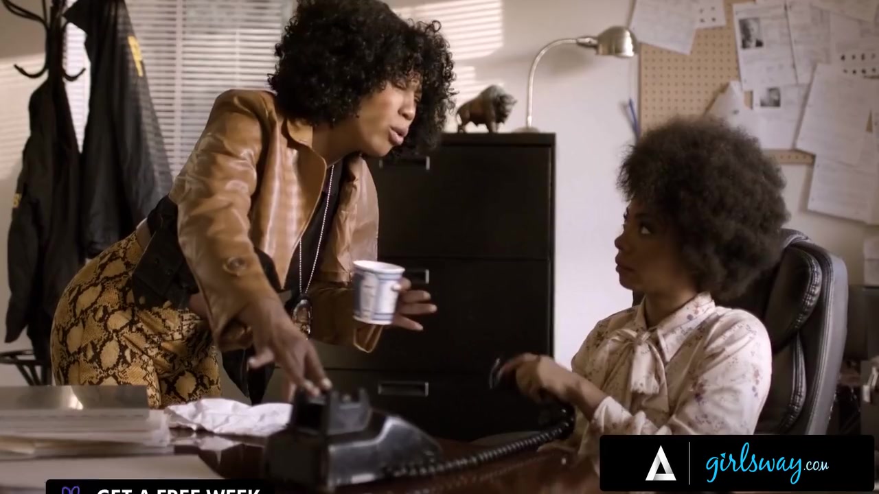 Detective Has Hard Sex With Her Colleague On Their Desk At The Police Station - Misty Stone