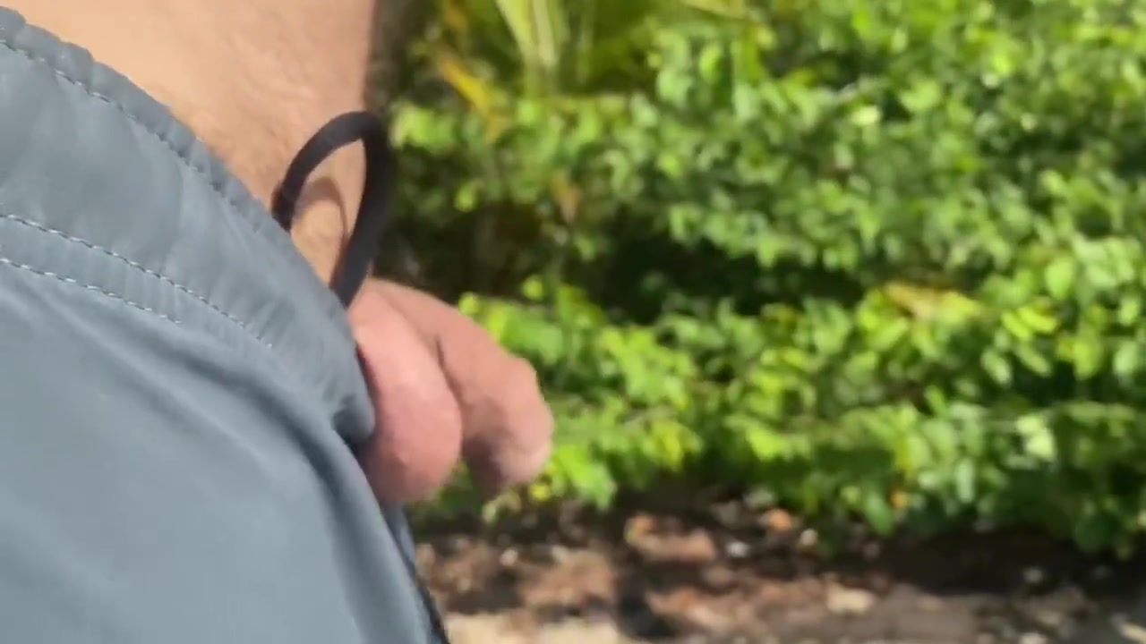 4k 60 Fps Risque Testicles Exhibitionism With Masturbation At Panama Beach