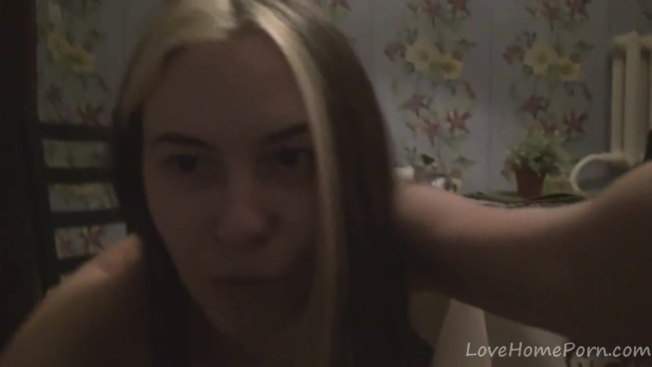 Beautiful brunette displays her wet hairy pussy