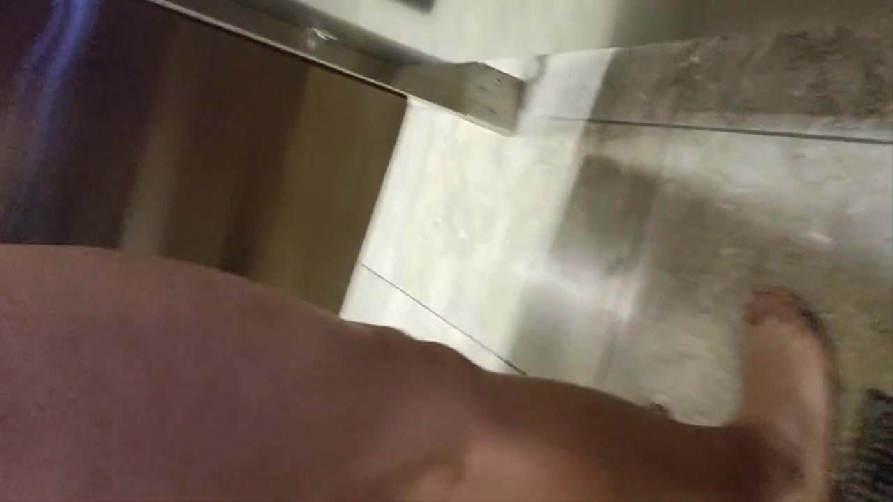 Very Risky Open Public Restroom Strip And Anal