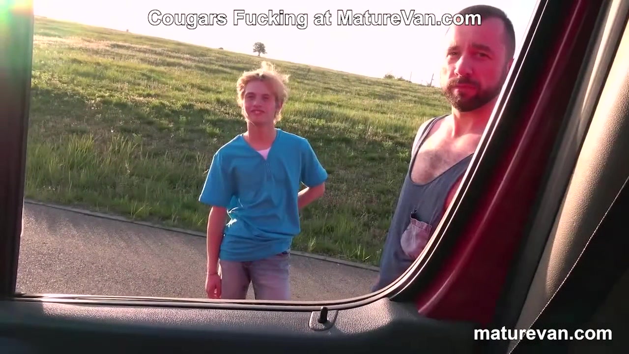 Granny Bonds with two Awkward Boys - Maturevan
