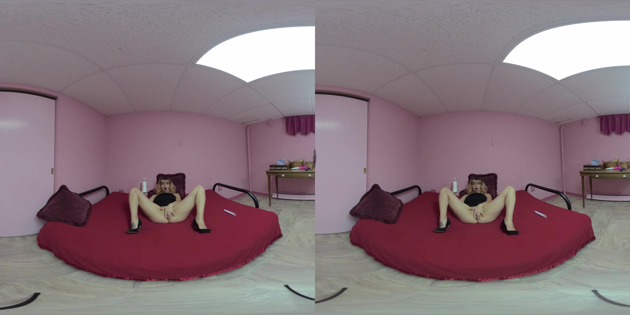 Busty Babe Ashenn Fire Lifts Her Dress To Fuck A New Toy - ChickPassVR
