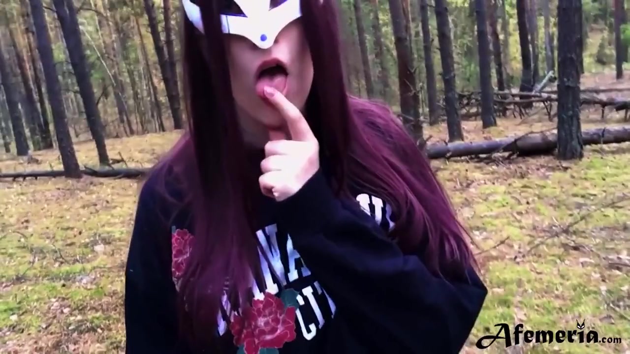 Naughty College Girl Walks In The Woods Nude And Shows Tits