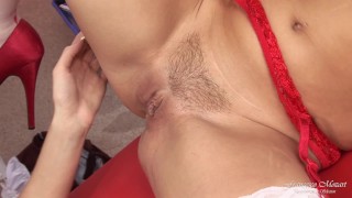 Two young lesbians at the sex shop masturbate and enjoy like sluts