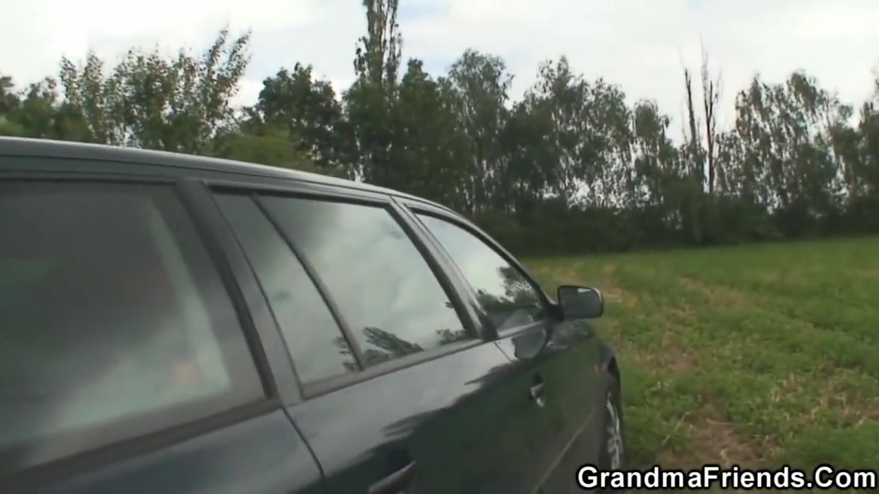 Guys Pick Up And Fuck Hot Grandma In The Fields