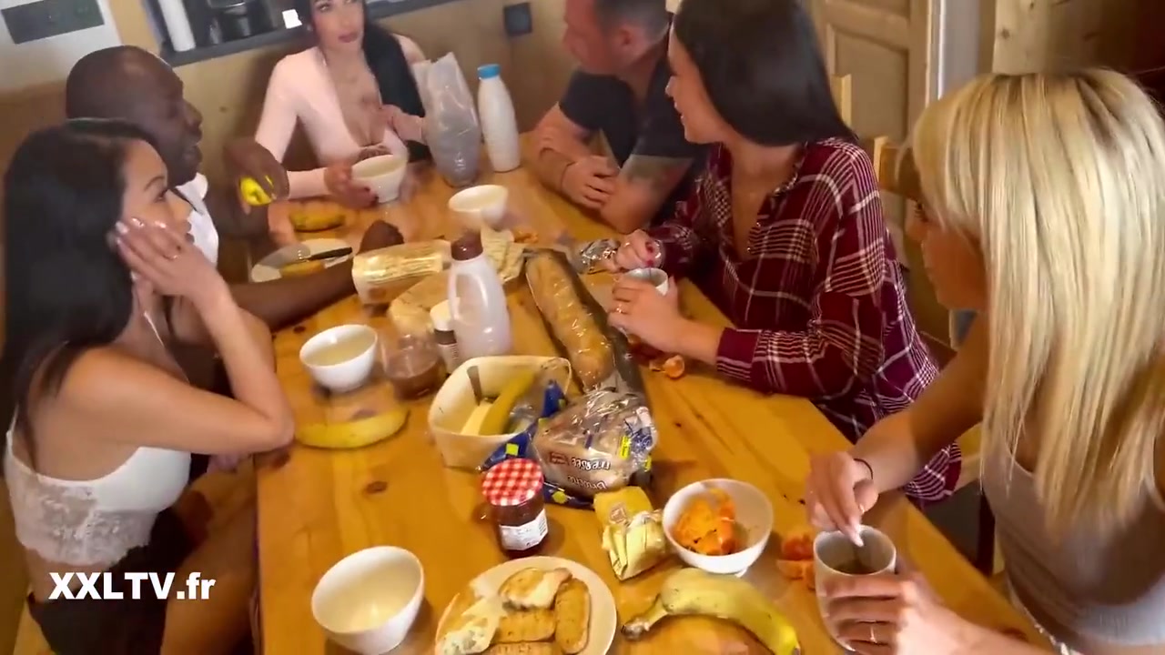 Lola Bellucci, Ricky Mancini And Megane Lopez - Orgy In A Mountain Chalet