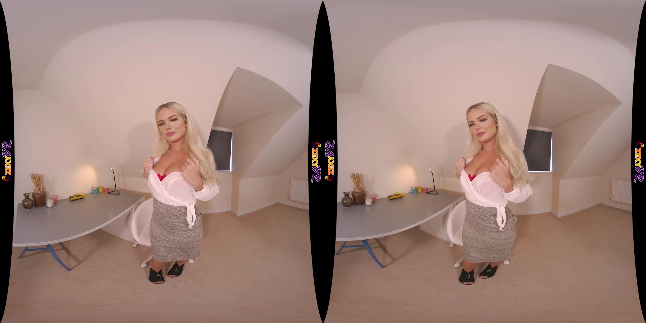 Naked In The Office featuring Louise - ZexyVR