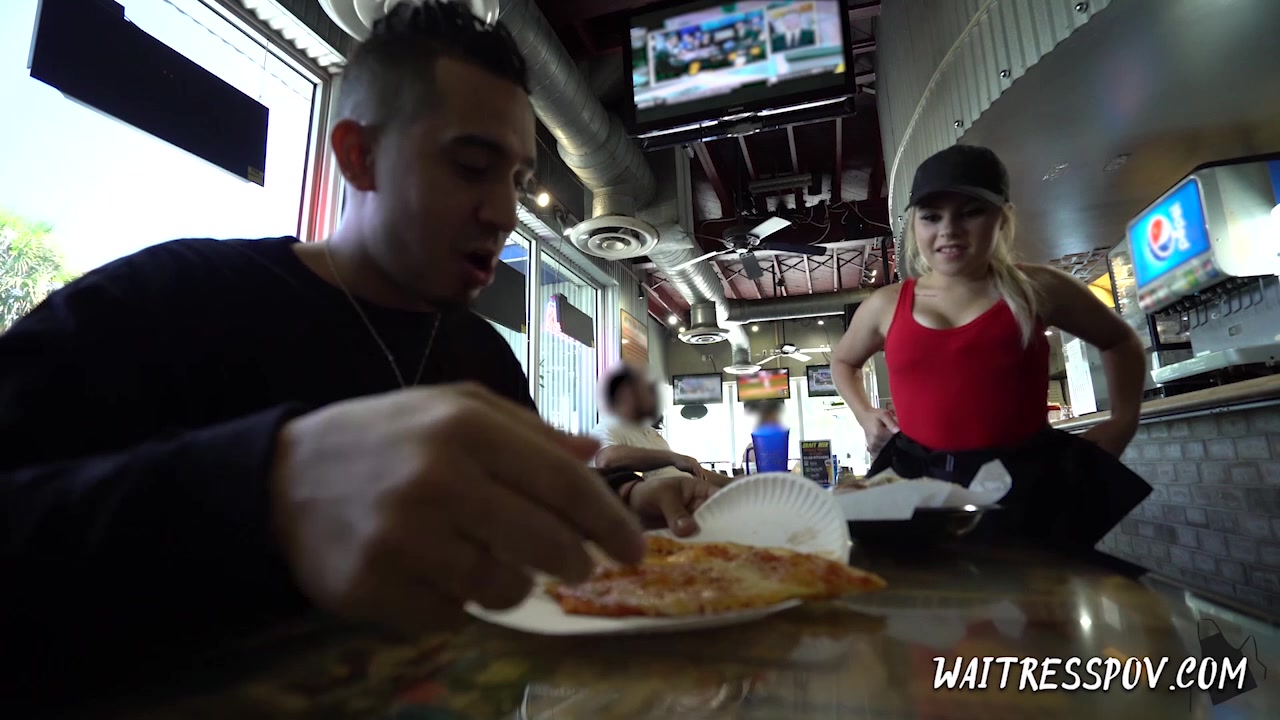 Waitress POV - Skylar Valentine - Pint-sized Pizzeria Girl Cutie
