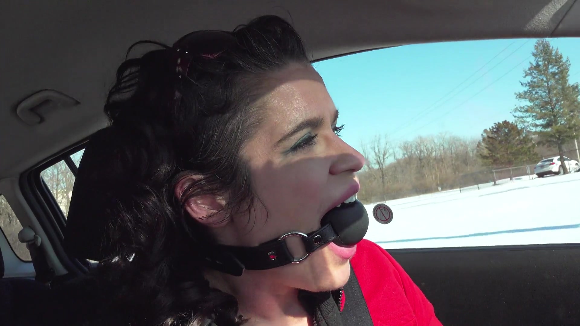 Ball Gagged Driving Challenge - Sammi Starfish
